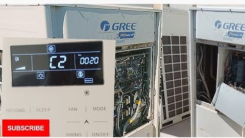 GREE VRF GMV5 ERROR C2 Communication malfunction betweenmain control and inverter compressor driver
