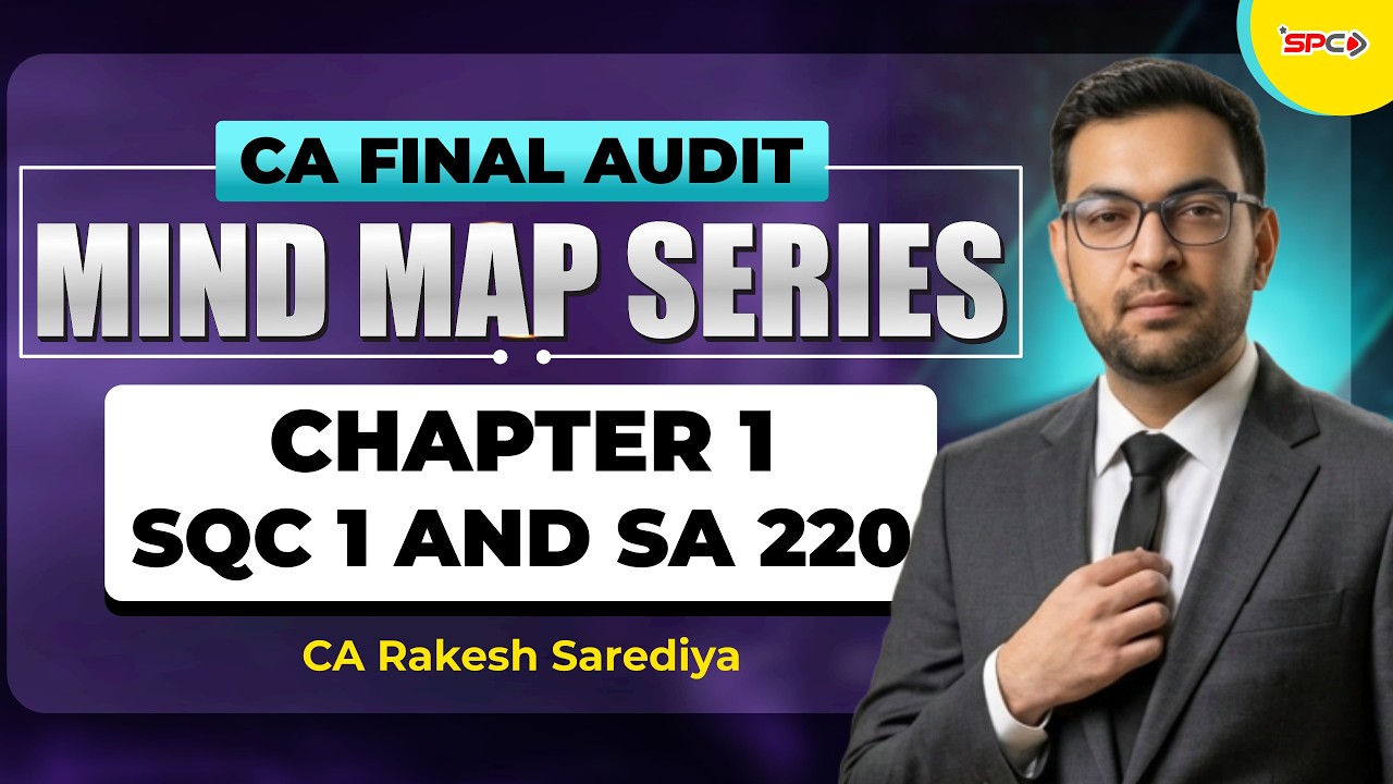 CA Final Audit: SQC 1 & SA 220 Mind Map Revision | CA Rakesh Sarediya ...