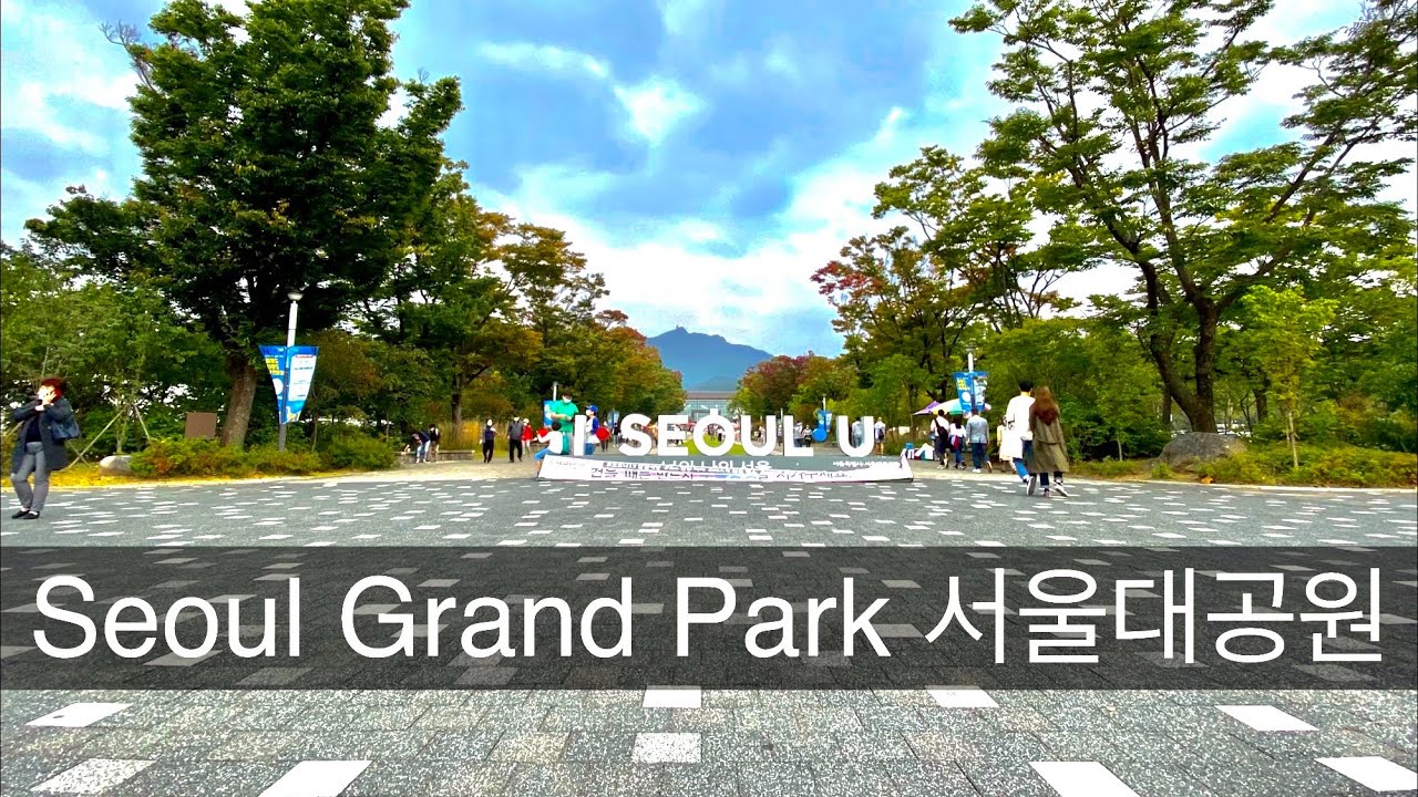 [Walk] Seoul Grand Park 서울 대공원 Evening walk October 2020