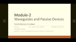 Lec23_ Microwave Circulators