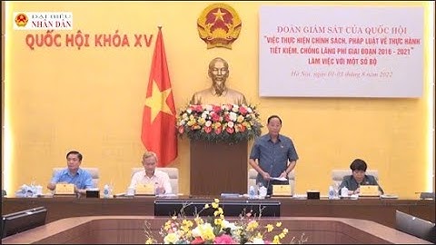 Đoàn giám sát về thực hành tiết kiệm, chống lãng phí làm việc với Bộ Xây dựng