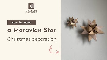 How to make a Moravian  star (aka Froebel star) Christmas ornament