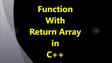 C++ 21: Function With Return Array