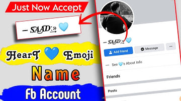 How to create Heart 💙emoji name😘 on facebook account | Make  Heart 💙 Name Emoji Fb Accounts