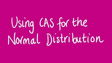 Using CAS for the normal distribution | Unit 3 and 4 VCE Maths Methods