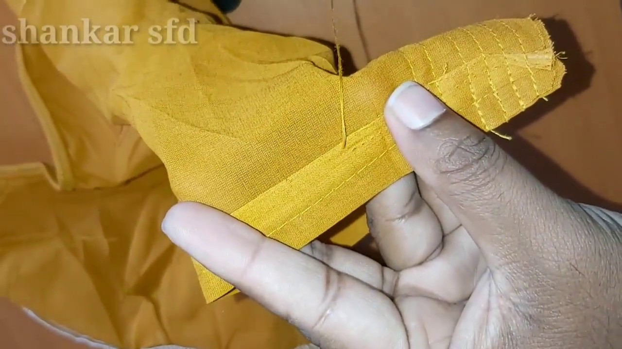 How to browse hemming blouse sleeve heming blouse neck hemming Shankar sfd YouTube