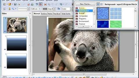 STD VI Computer Unit 3 Modifying Slide in OO Impress