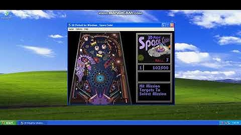 Windows XP Space Cadet 3D Pinball