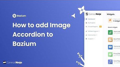 How to add Image Accordion to Bazium