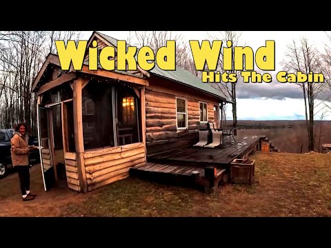 Wind Storm Hits The Cabin - Projects Still Get Done. Using The Jackery 2000 Plus
