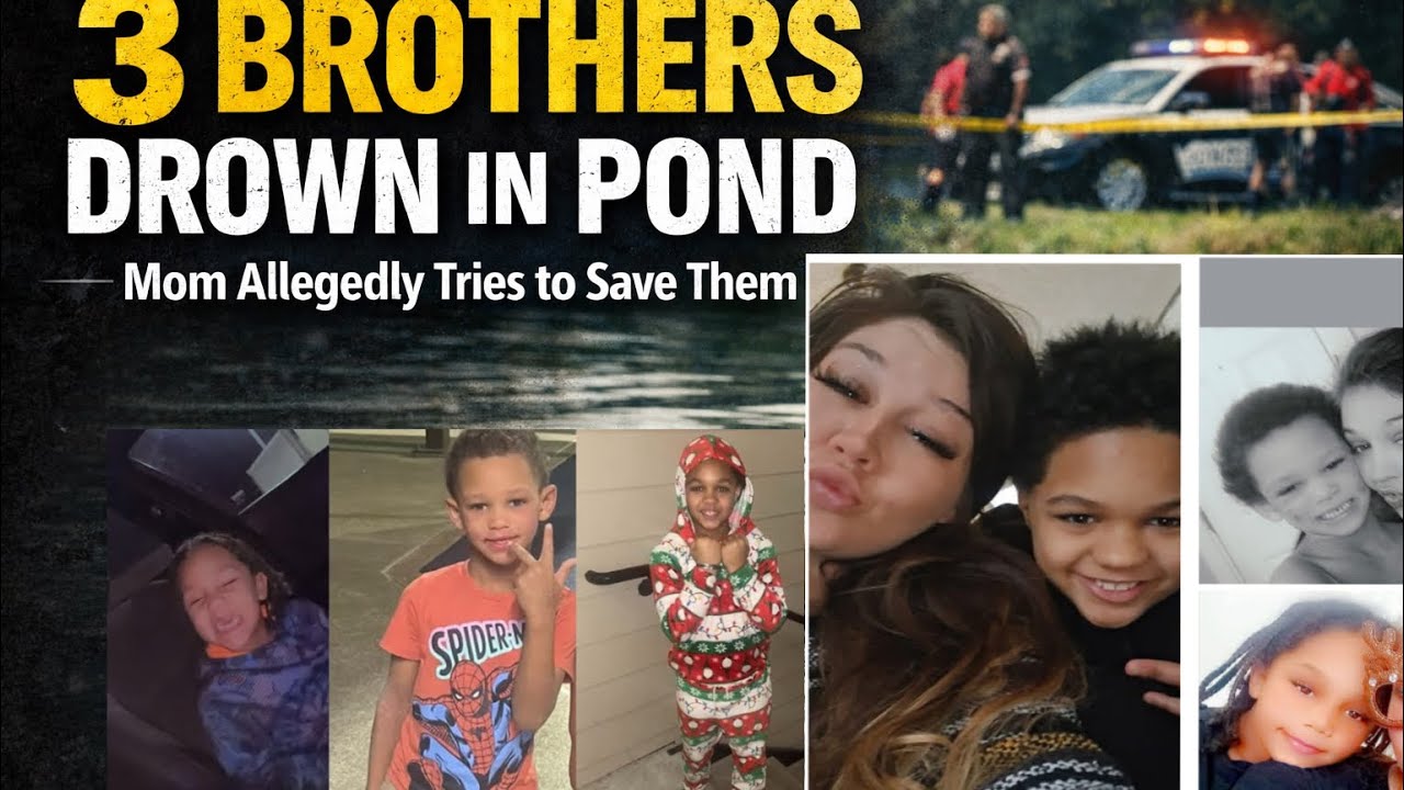 3 Brother Dr*wn In Pond Mom Allegedly Tries To Save Them!