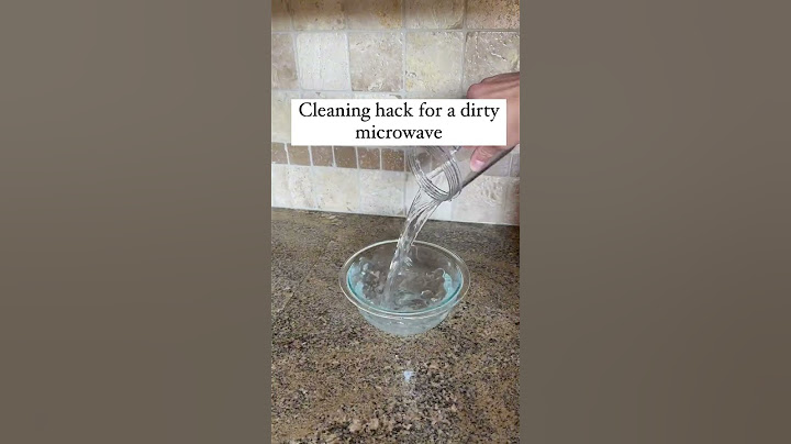 Cleaning hack for a dirty microwave