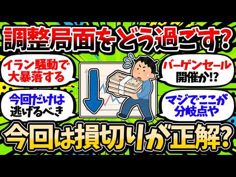 【投資終了？】最近の下げ相場マジで危険！？調整局面での投資民たちの生存戦略【2chお金スレ】