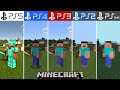 Ps5 vs ps4 vs ps3 vs ps2 vs ps1  minecraft  comparacin de generaciones y grficos  eldanber