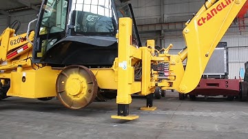 Installation demonstration of Sinomach backhoe loader 620CH