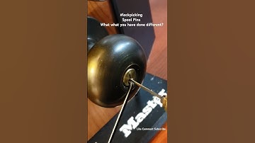 Lock Picking-Spool pins #locksmith #locksmith