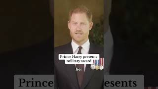 Prince Harry wears his military medals as he presents ‘soldier of the year’ to US combat medic