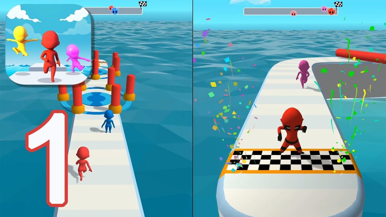 Fun Race 3D - Gameplay Walkthrough Part 1 - Levels 1-10 (iOS, Android