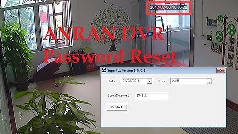 ANRAN DVR Admin Reset Download Tool
