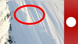 Skier snowballs 1,600ft down side of mountain, Alaska