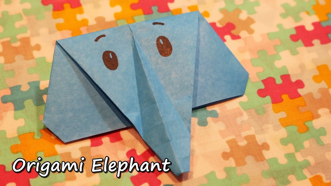 動物折り紙 ぞう Origami Elephant Youtube