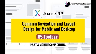 Common Navigation and Layout Design for Mobile and Desktop:65.Toolbar