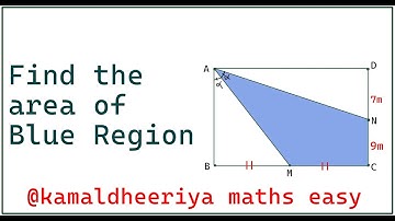 Justify your answer | Find the value of blue area  | (Rectangle) | #math #maths | #geometry