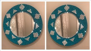 DIY BUDGET BLING QUEEN MIRROR | GLAM DECOR