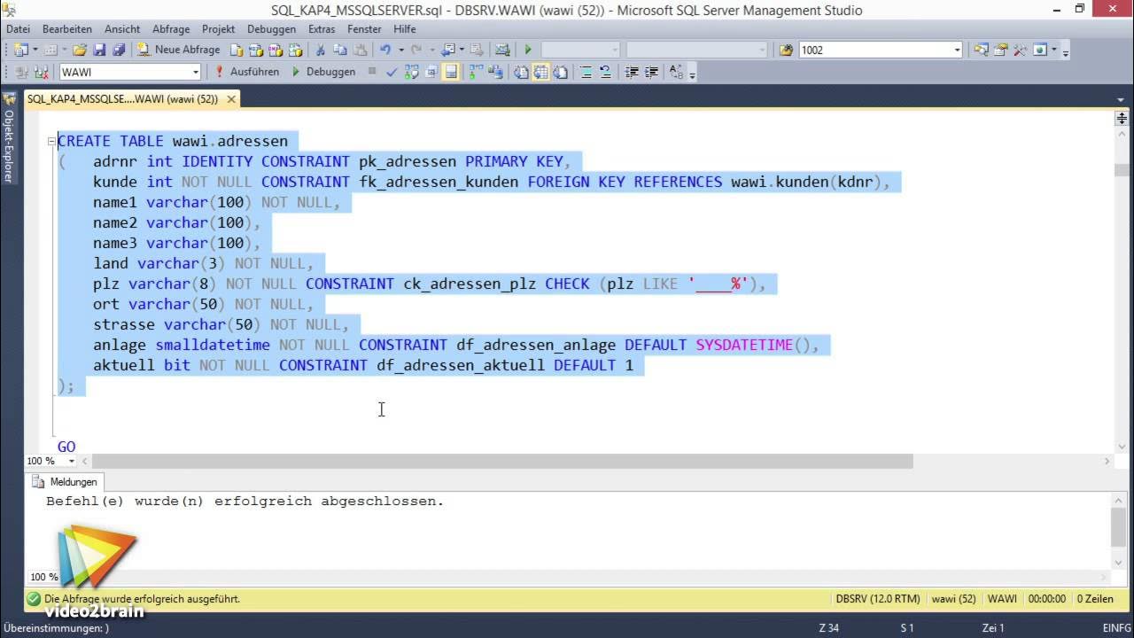 SQL lernen und anwenden – Workshop Tutorial: Tabelle erstellen – MS SQL ...