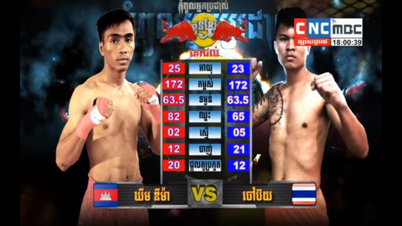 Khim Dima vs Chaoboy(thai), Khmer Boxing CNC 20 Jan 2018, Redbull Marathon Kn Khmer