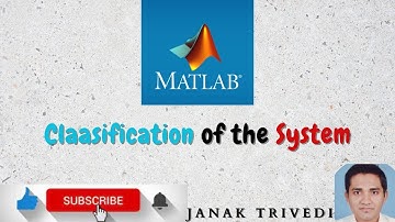 #highlights #classification of #system with #matlab, Verify System Properties using Matlab code