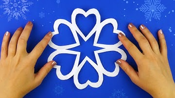 Paper Cutting Design❄️How to make a paper snowflake [in 5 minutes and without glue]