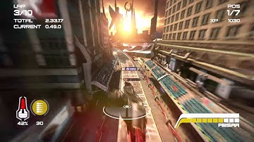A race in WIPEOUT Omega Collection HD