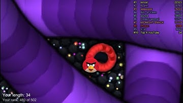 Slither.io A.I. Epic Skin Slitherio Best Gameplay - Angry Bird Skin - Slither.io Vip - World Record