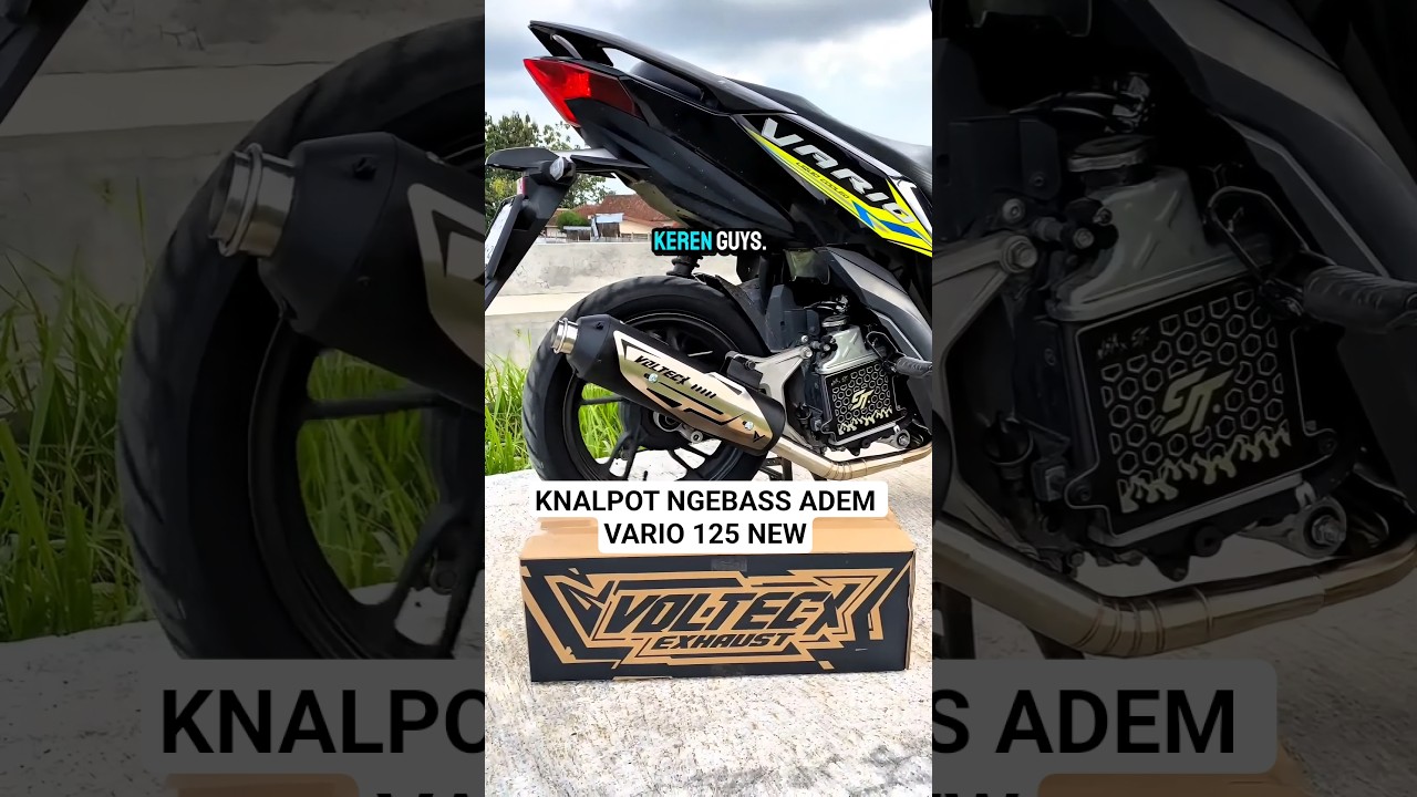 Knalpot Ngebass Adem Vario 125 New Full Set Voltecx LC #shorts #knalpotracing #vario125