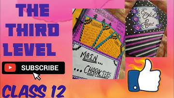 The third level class 12 😱English project file 🔥❤️#shorts#viral#cbse#english#thethirdlevel😍