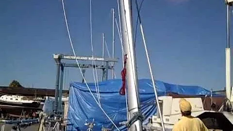 Jeanneau 53  Mast  stepping & install By: Ian Van Tuyl