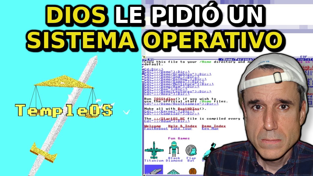 El SISTEMA OPERATIVO creado por un Genio con Esquizofrenia | TempleOS