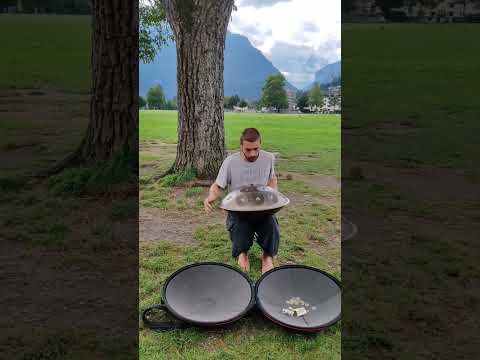 Relaxing Handpan Music | Busking in Interlaken, Switzerland | Paragliders | Ivan Judas