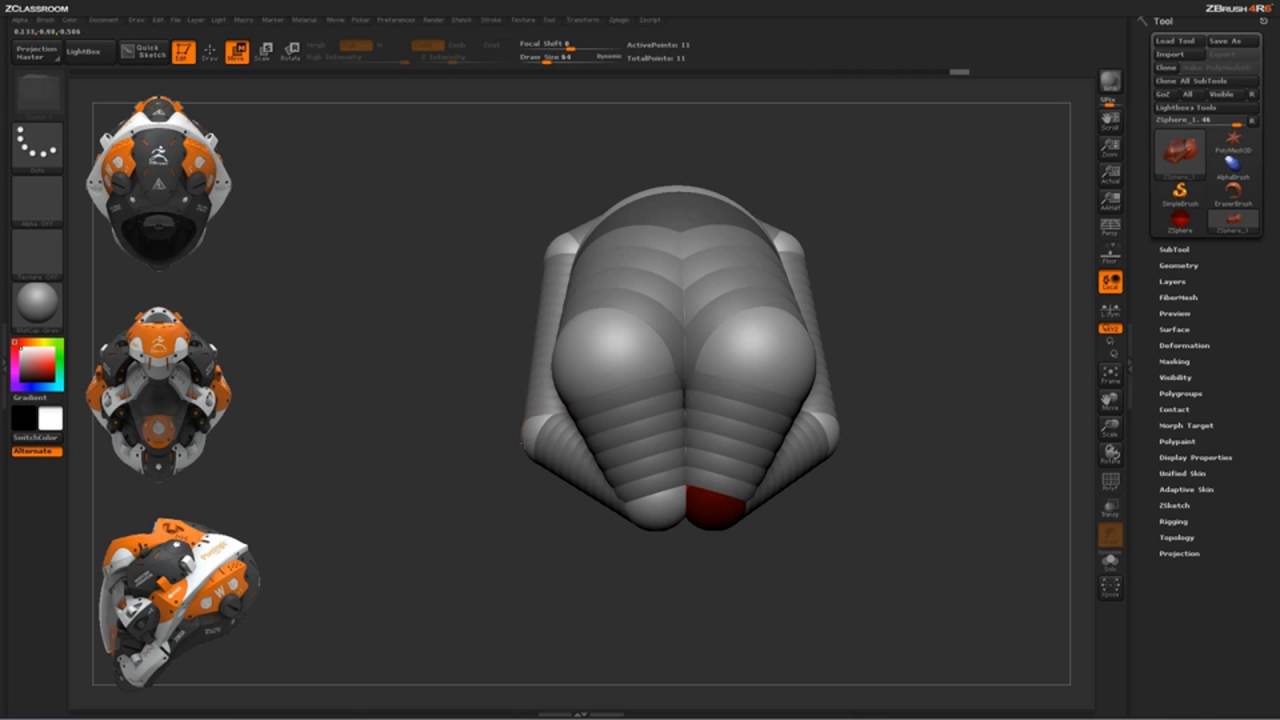how do i turn zspheres into a mesh in zbrush