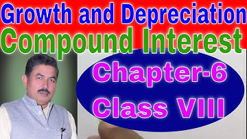 Compound Interest Growth and Depreciation - Worksheet-4 Chapter-6 Class VIII DAV