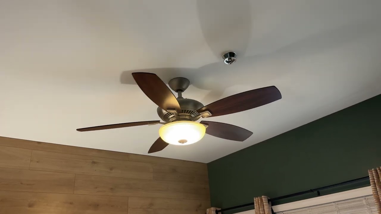 Потолочный вентилятор Kichler Canfield Pro 52 дюйма со светодиодной подсветкой, отделка матовый н...