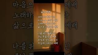 삶으로 드리는 예배는 다르다 🎧  #묵상음악 삶의 예배 #찬양추천 #예배전찬양 #감성ccm