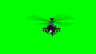 Military Helicopter Firing Shelling Bombing Green Screen Videoskinemaster Editing