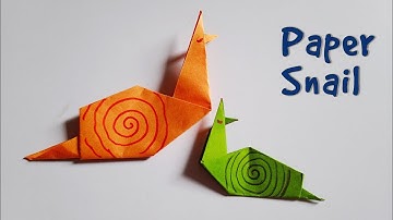 How to make paper snail । Easy paper Craft । Origami for kids । Easy paper snail