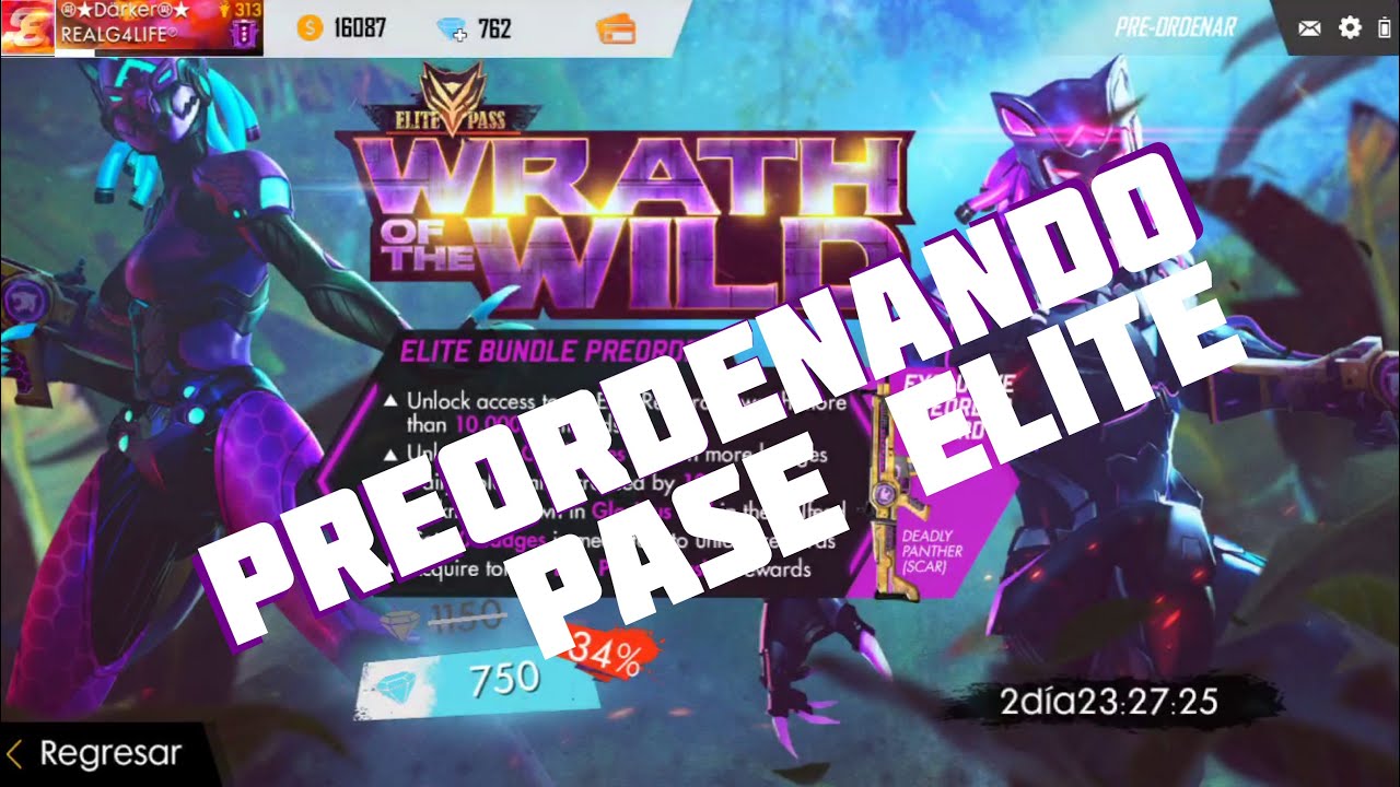 PREORDENANDO PASE ELITE 12 | PANTERA FREE FIRE | 💎💎💎💎👍🏼