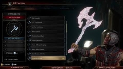 Mortal Kombat 11 Krypt Event #33 location, Sub-Zero 1993 Vintage Blade gear