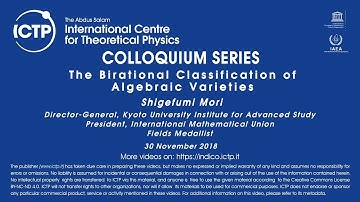 The Birational Classification of Algebraic Varieties - ICTP Colloquium