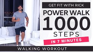 1000 steps | 7 Minute Power Walking Workout | Steps at home | Daily workout at home