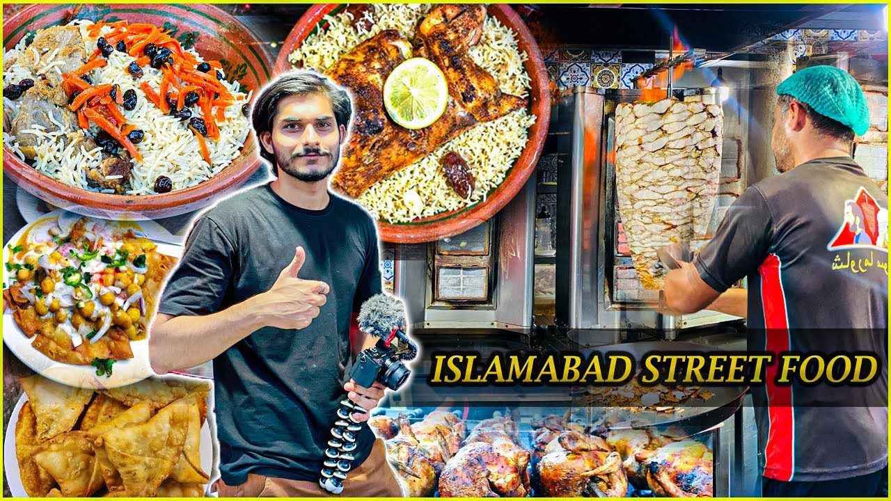 Massive Islamabad Street Food - F10 Markaz Food Spots | Syrian Shawarma | Samosa Chaat | Sweet Creme